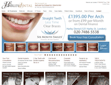 Tablet Screenshot of harleydental.com